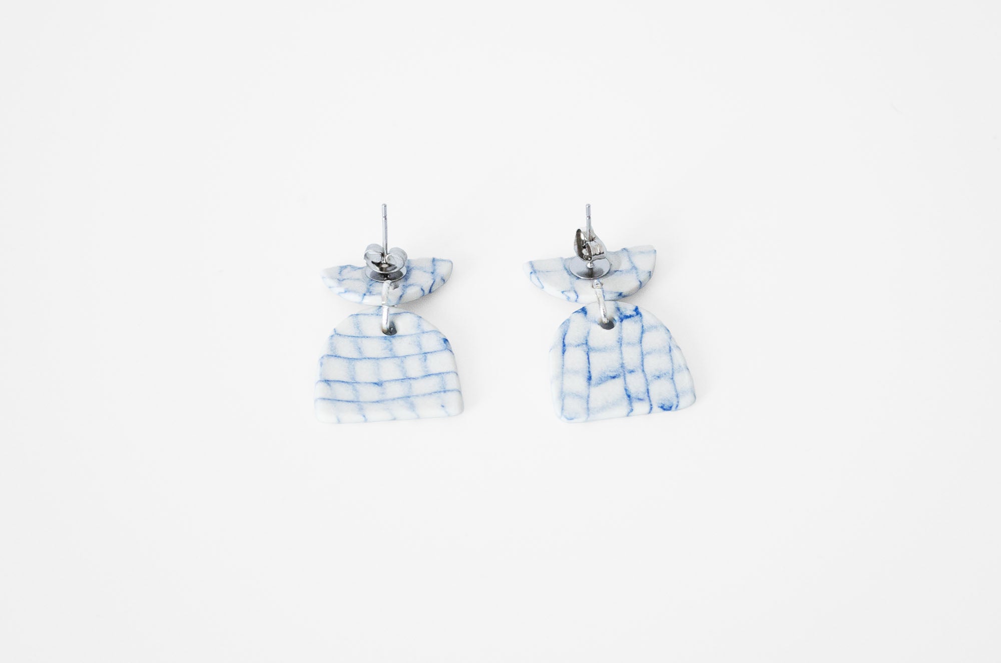 Nerikomi Swaying Porcelain Earrings