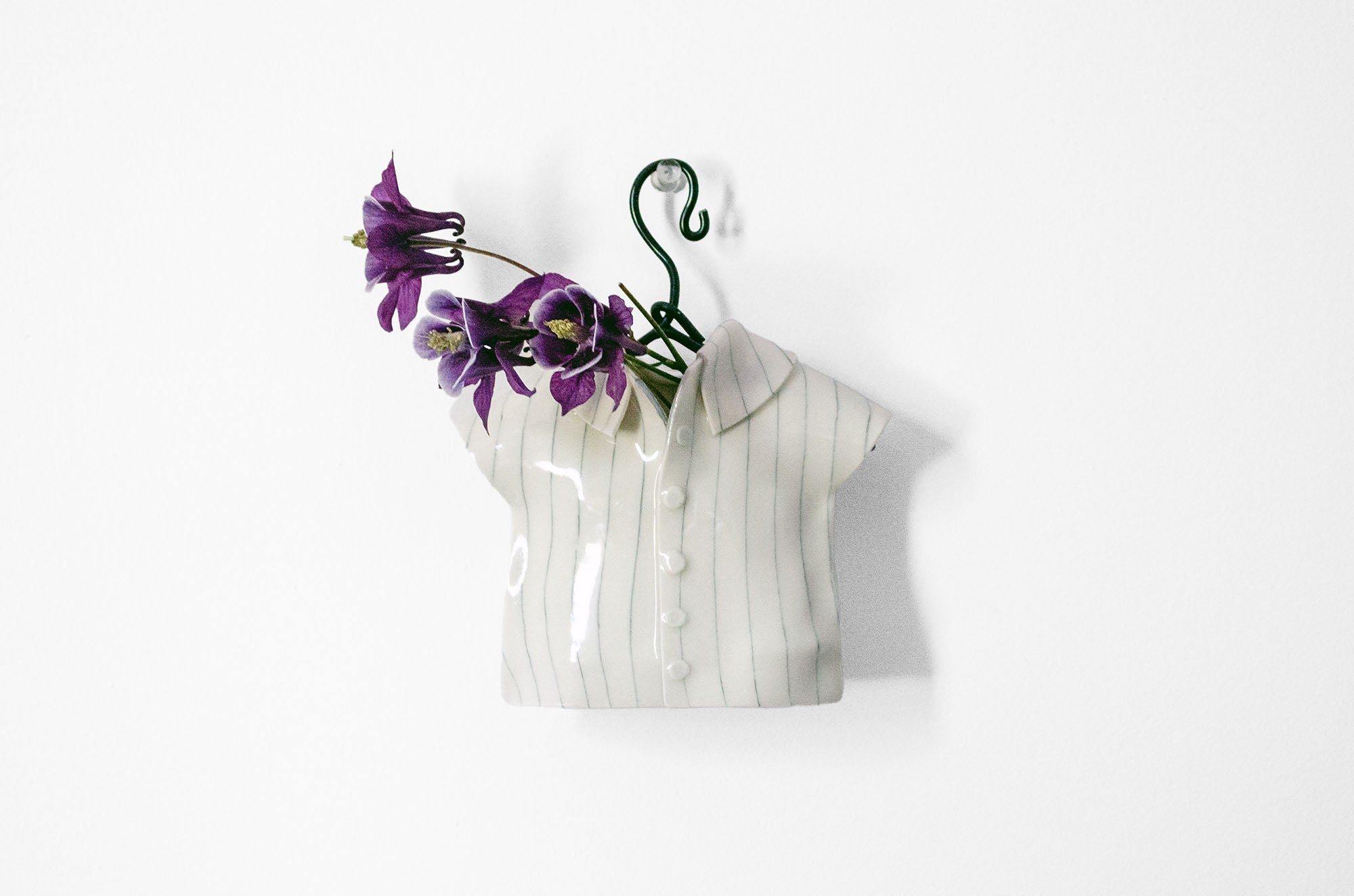 Striped Shirt Hanging Vase