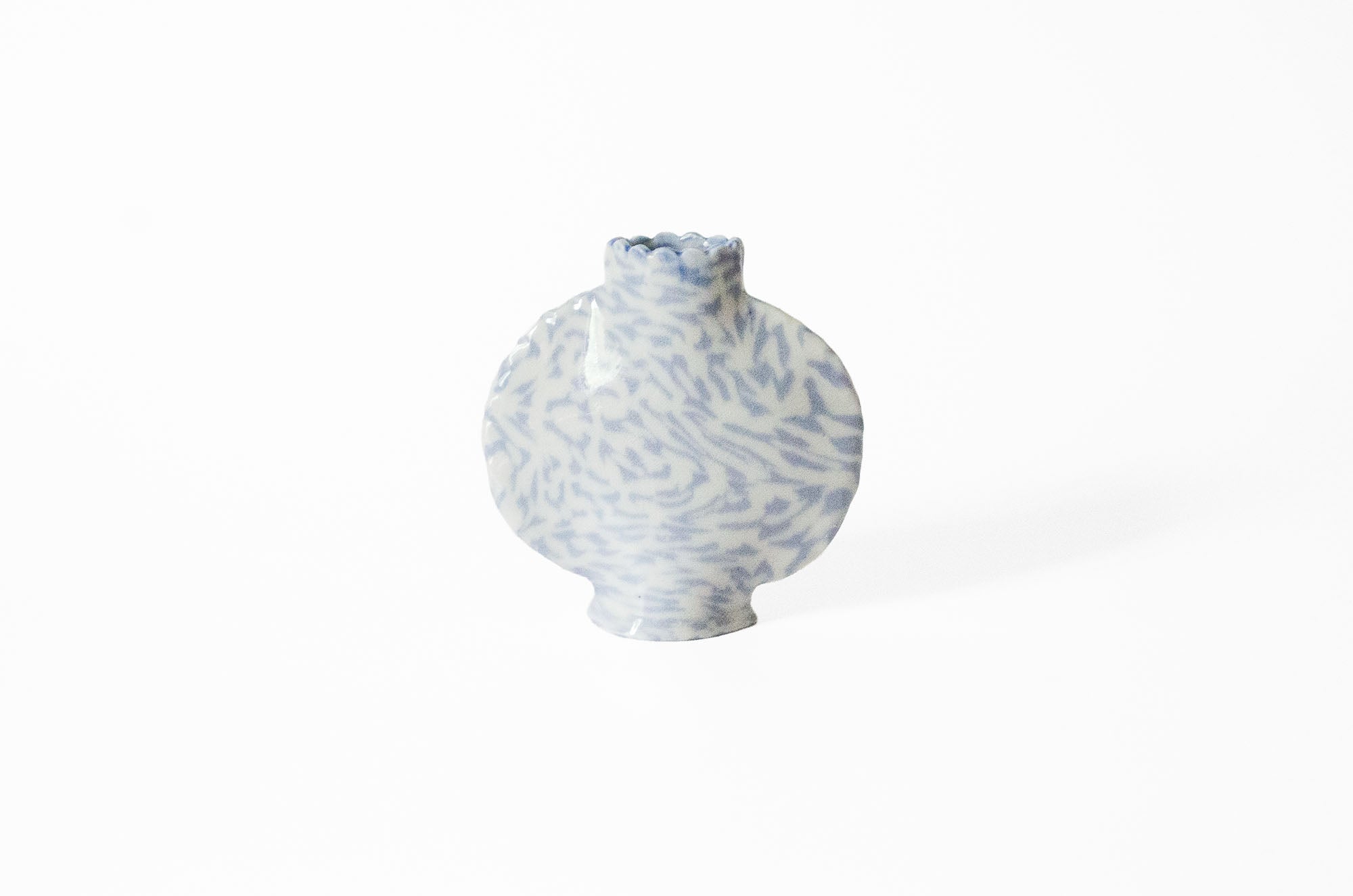 Small Nerikomi Floral Bud Vase