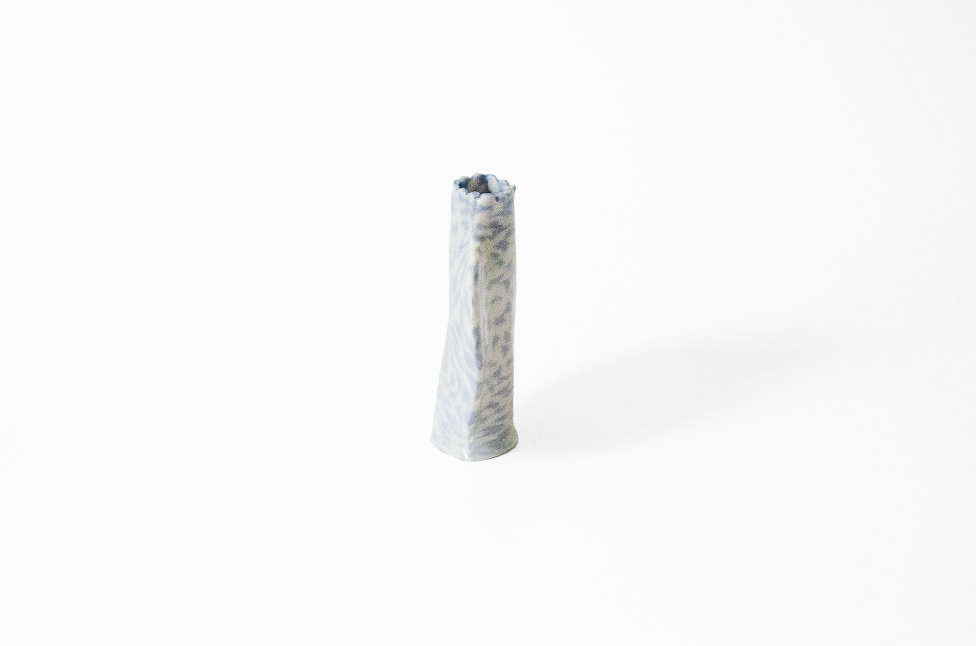 Small Nerikomi Floral Bud Vase