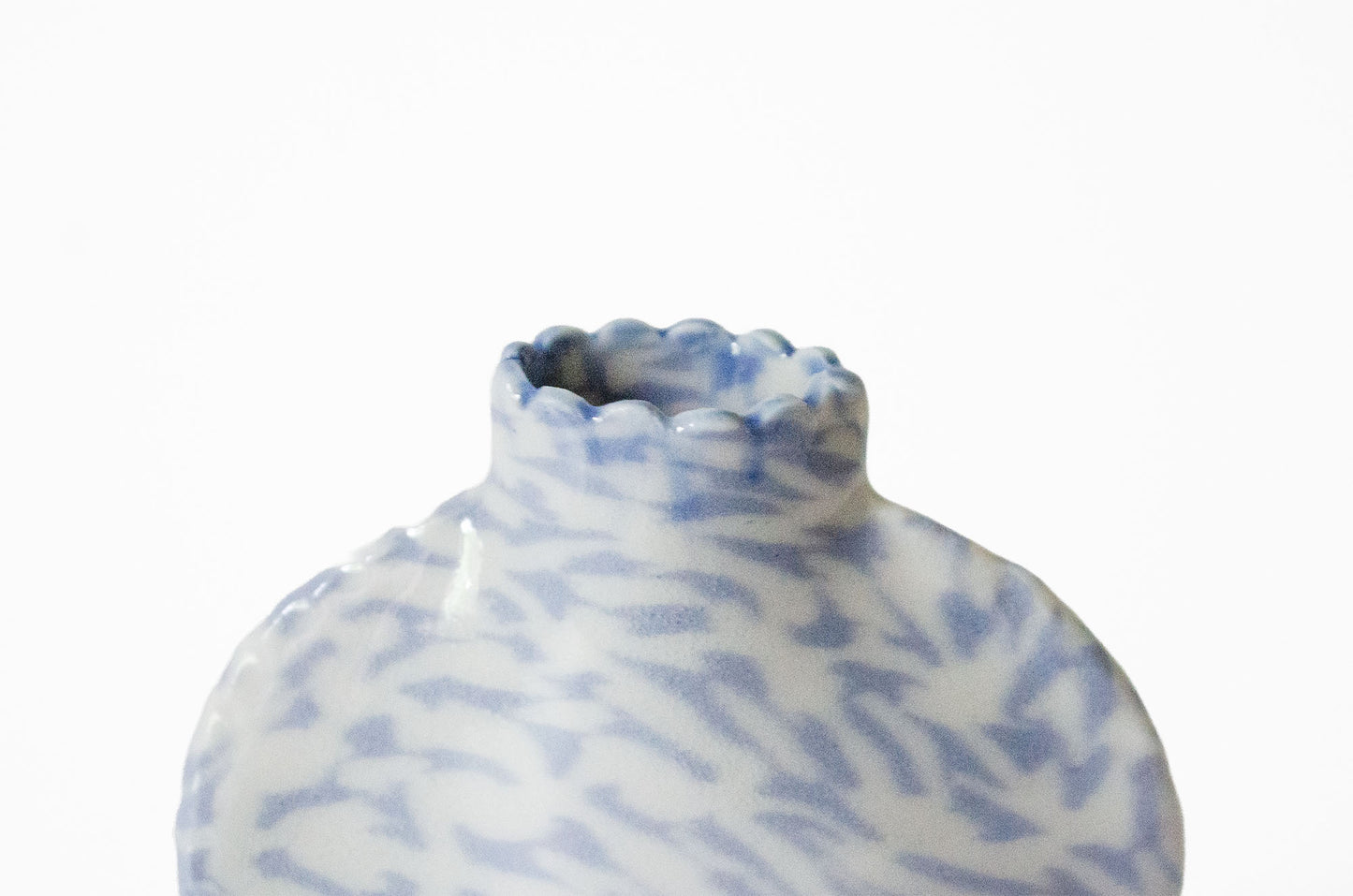 Small Nerikomi Floral Bud Vase