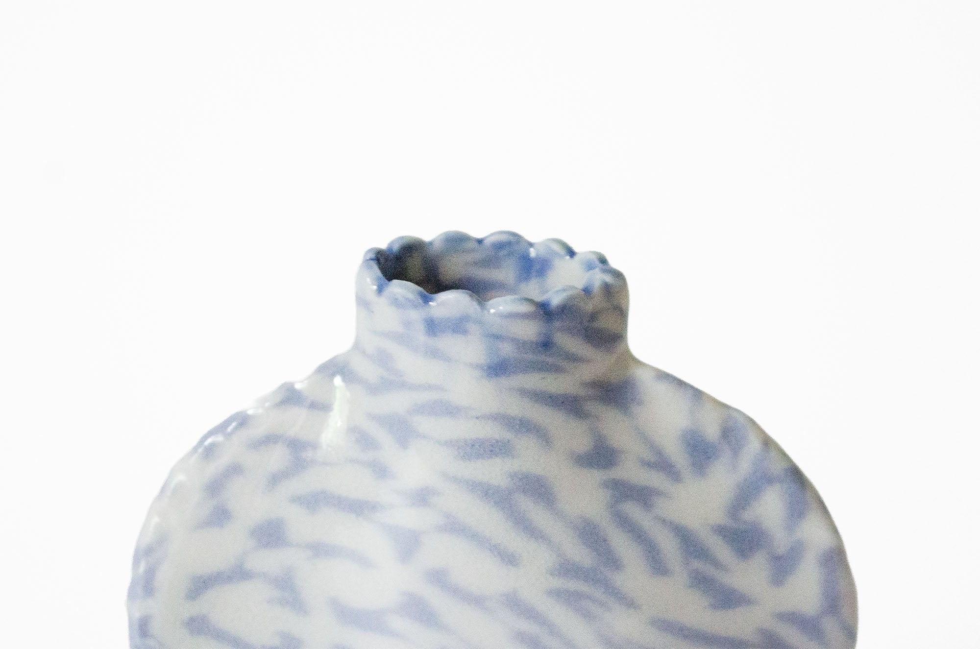 Small Nerikomi Floral Bud Vase