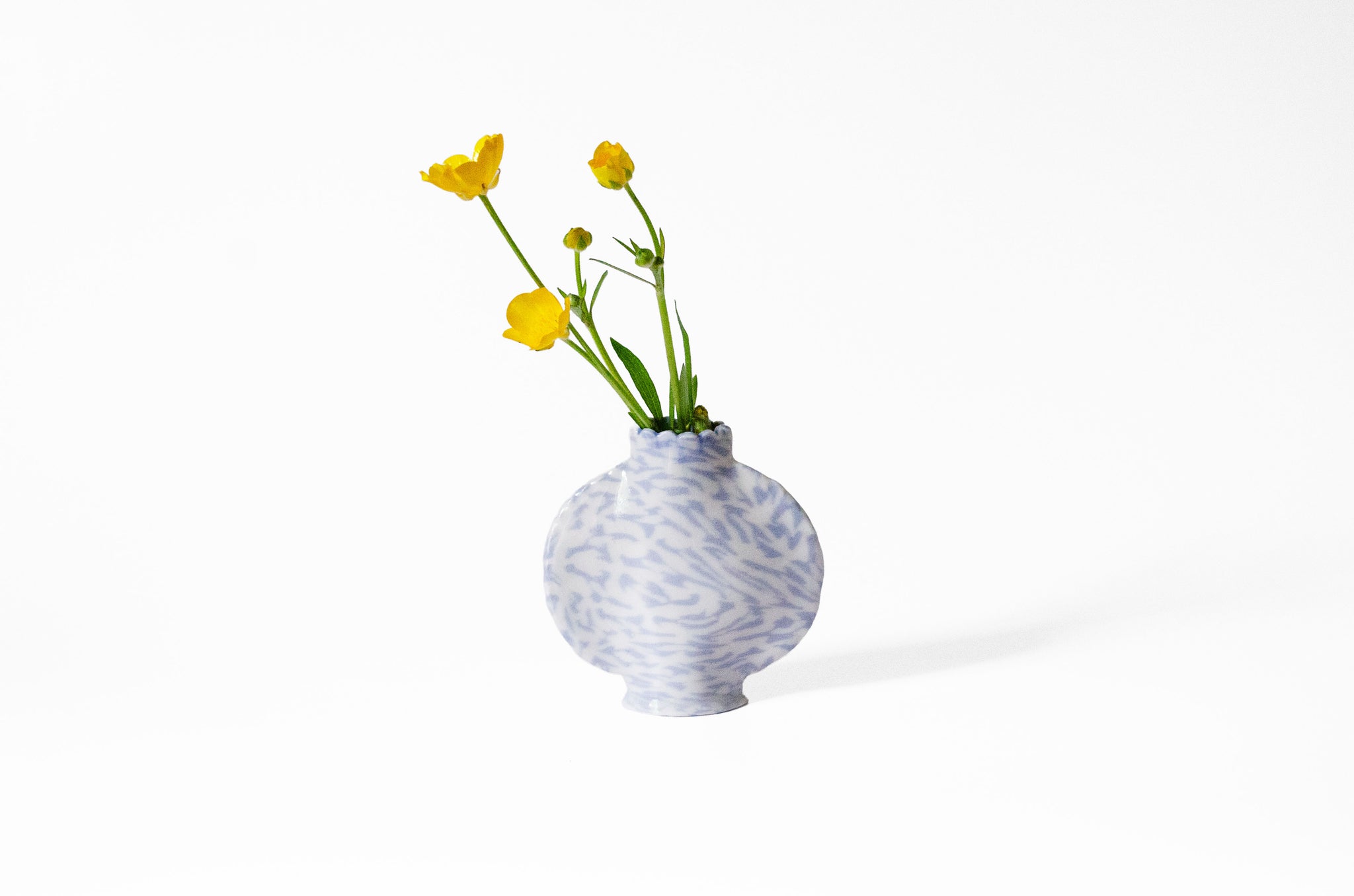 Small Nerikomi Floral Bud Vase