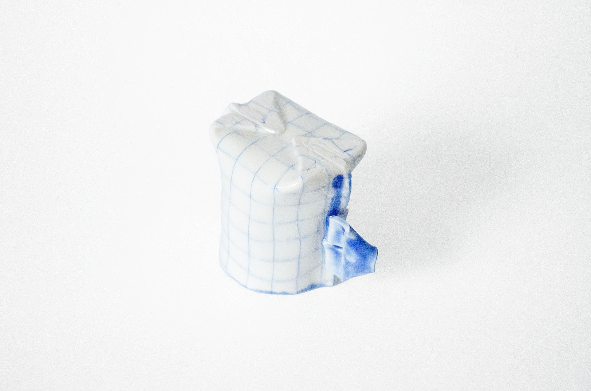 Nerikomi Check Pattern Origami Teacup