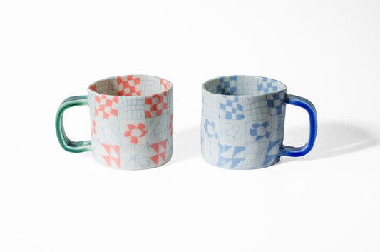 Nerikomi Patchwork Pattern Mug