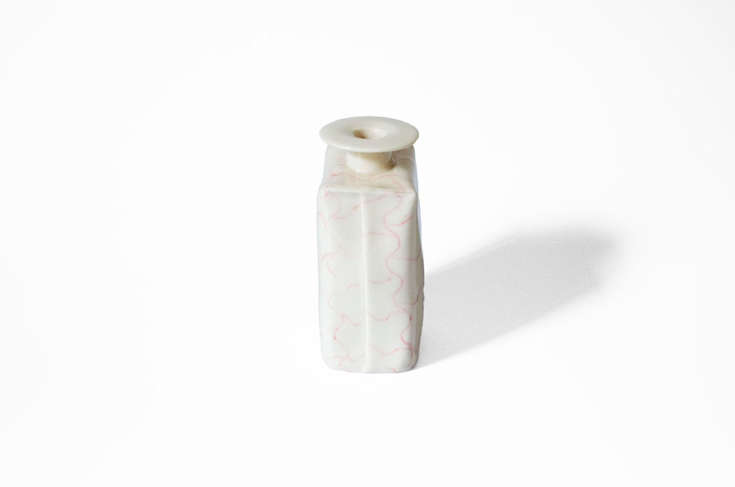 Nerikomi Lattice Pattern Bud Vase