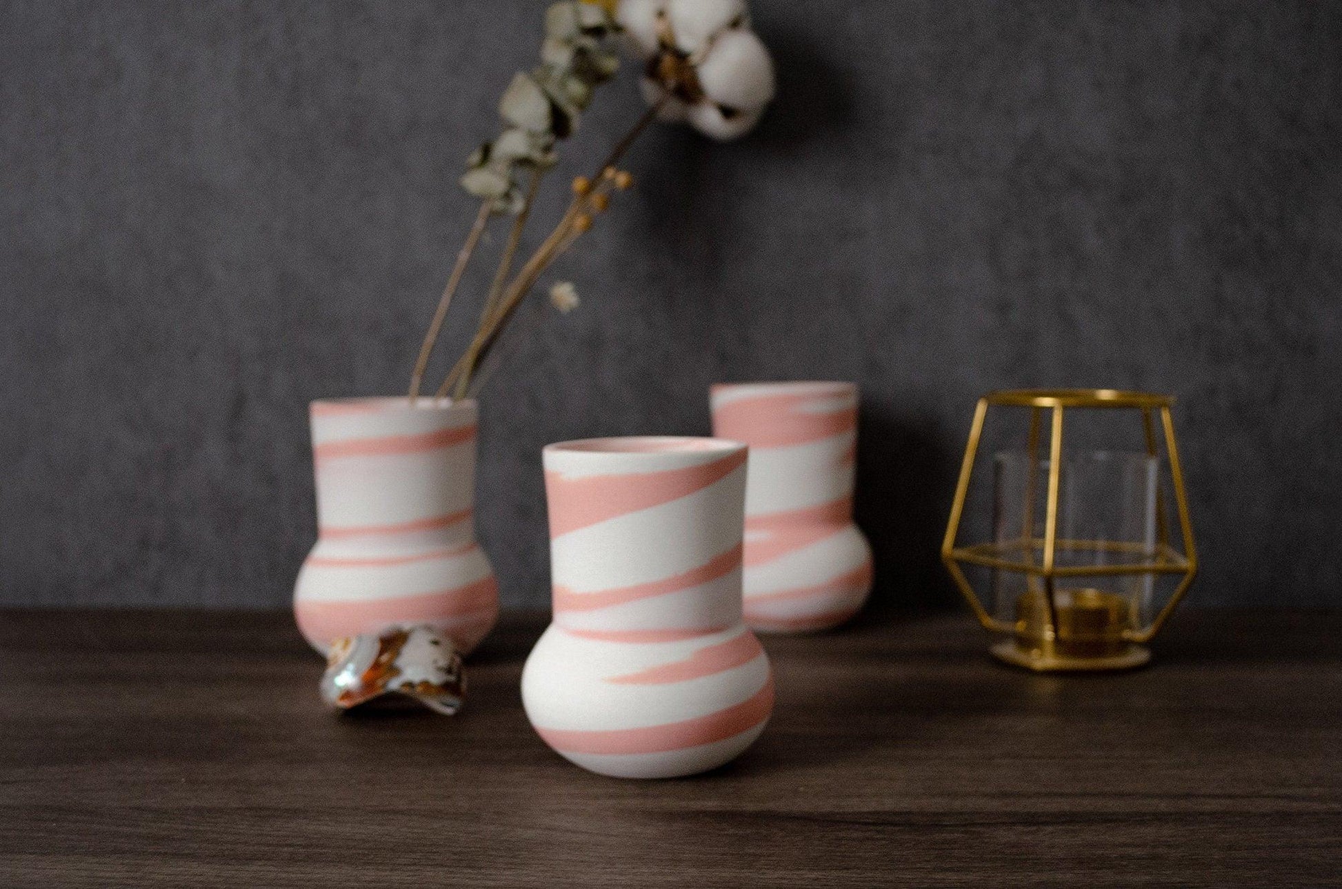 Mini Pink Vase Saori M Stoneware