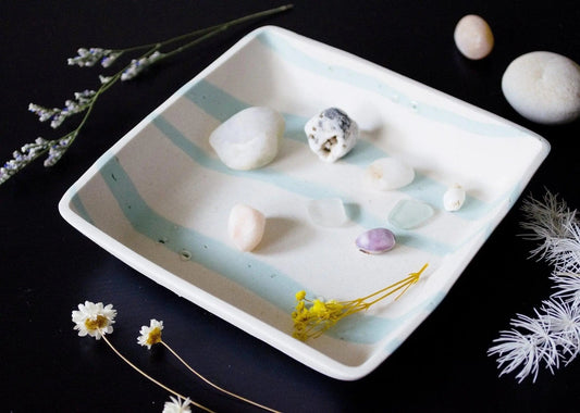 Nerikomi Square Tray - Saori M Stoneware