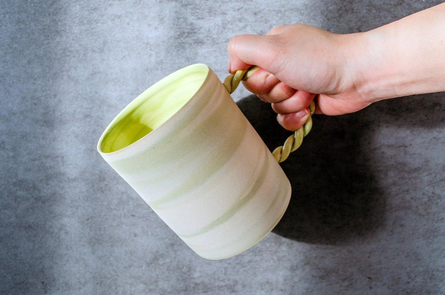 Twisted Handle Mug - Saori M Stoneware